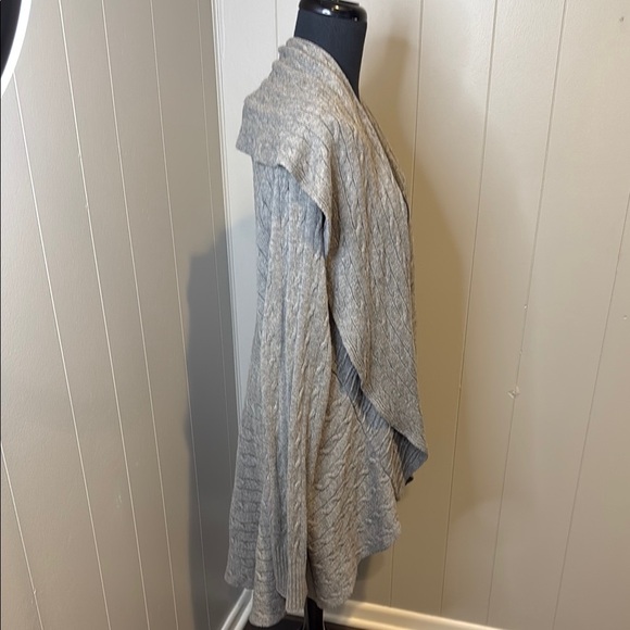 Z Jones New York Collection Women’s 3XL Gray Waterfall Cardigan Sweater - Picture 3 of 5